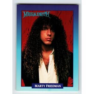 Megadeth Marty Friedman 1991 RockCards Brockum 259